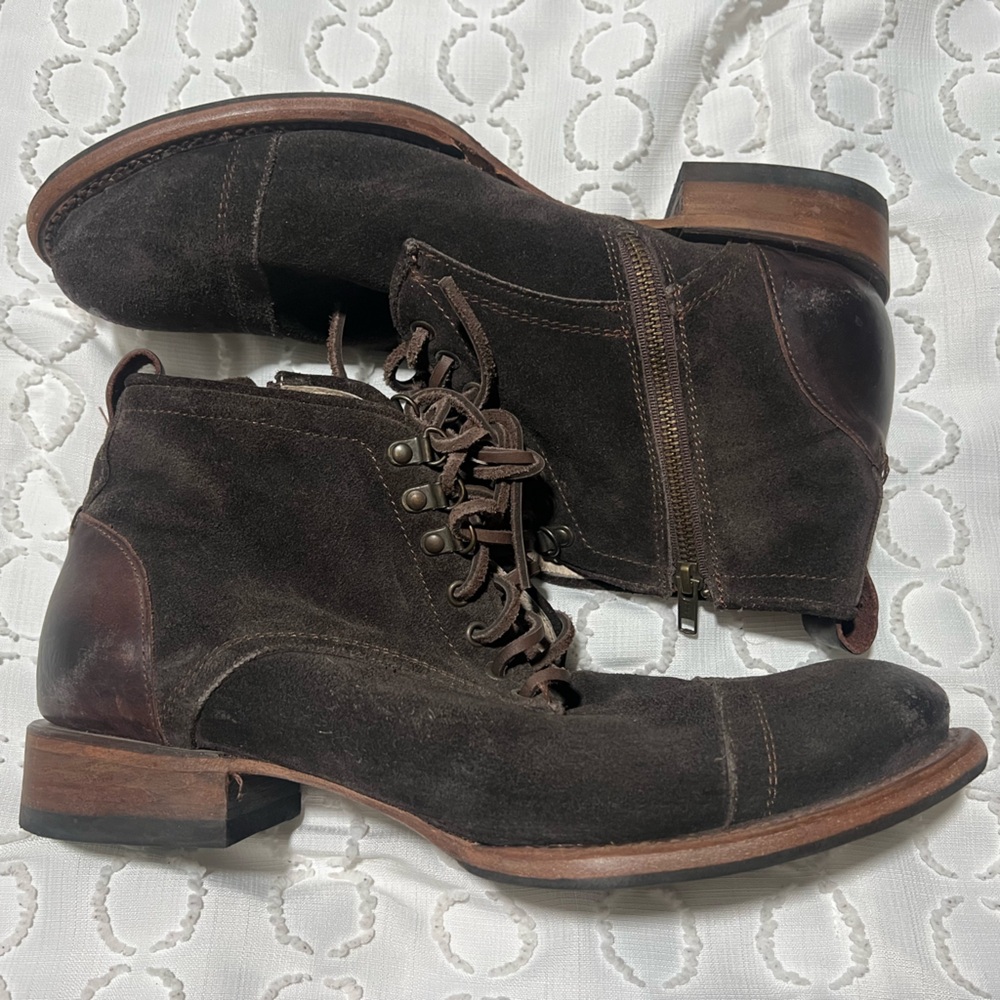 Freebird By Steven Brown Suede Leather Boots Men’s Size 12